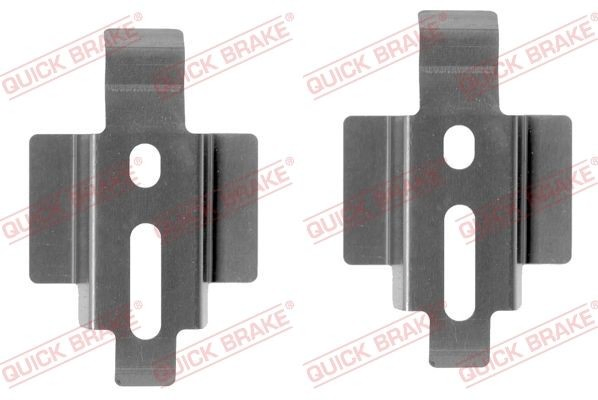 1091154 Quick Brake Комплект пружинок крепления дисковых колодок, задних